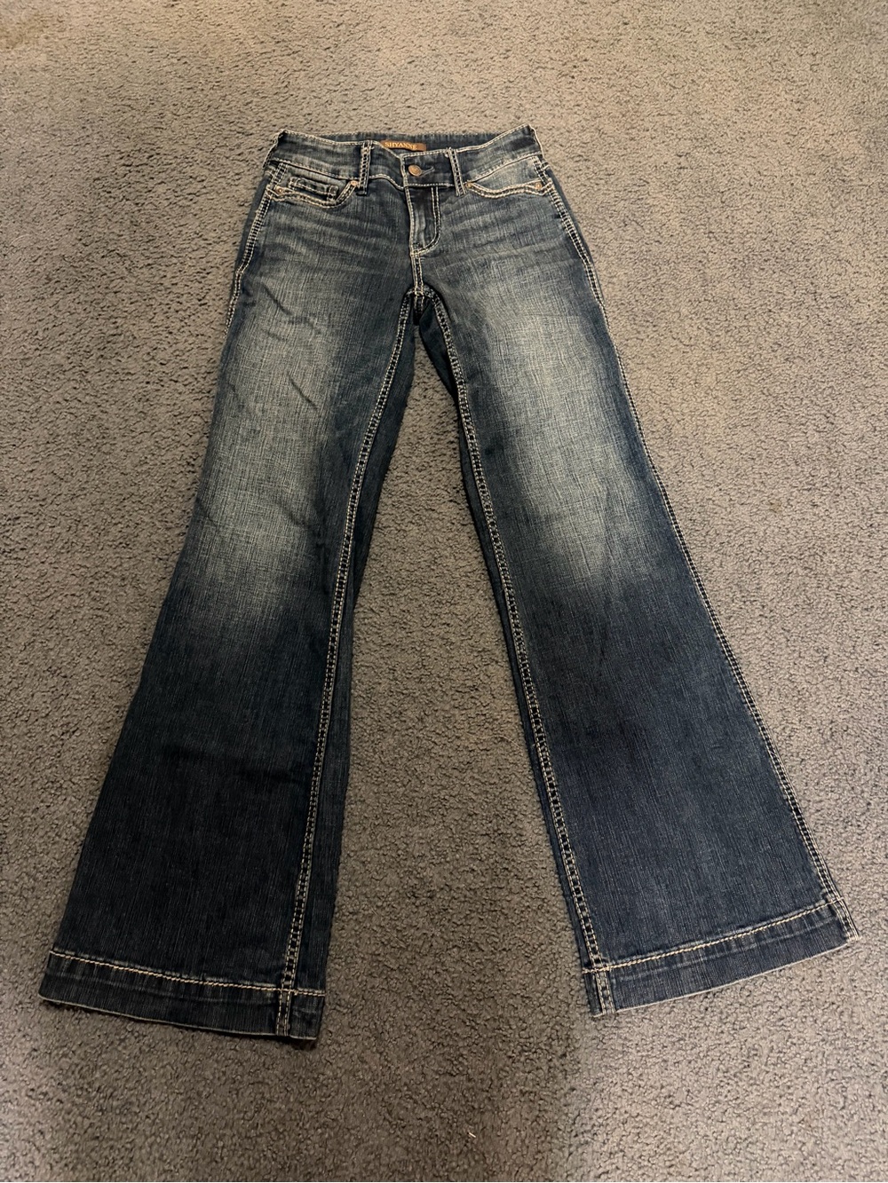 Shyanne Dark Blue Boot Cut Jeans